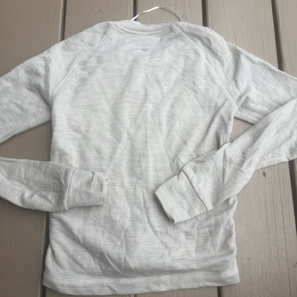 LULULEMON St. Moritz Cable Knit French Merino Wool Sweater Beige Size Small - Picture 6 of 10